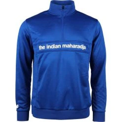 Indian Maharadja Poly Terry Half Zip Heren